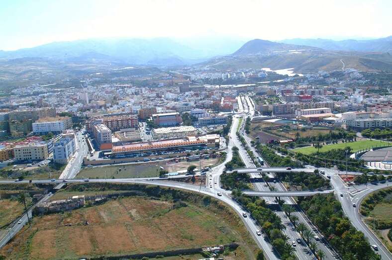 Vista aérea del casco urbano de Telde (Foto TA)