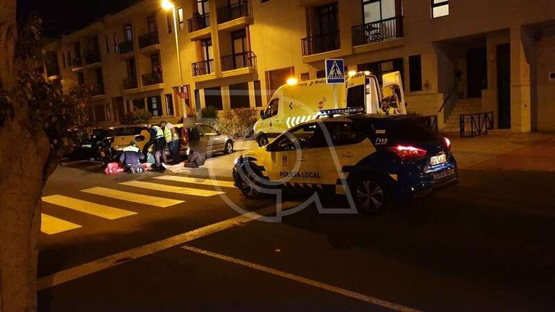 Imagen de un atropello nocturno en Telde (Foto TA)