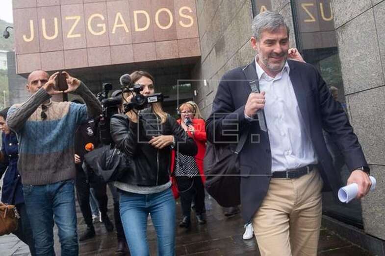 Fernando Clavijo, en una imagen de archivo a la salida de los Juzgados de La Laguna (Foto Efe)