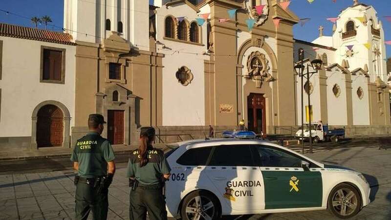 La Guardia Civil custodia la Basílica de Nuestra Señora de Candelaria (Foto EP)