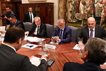 Reunión del Gobierno canario con el Ministerio de Fomento (Foto TA)