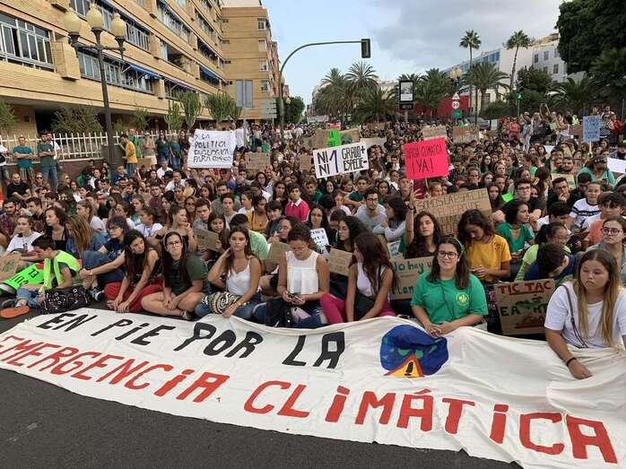 Manifestación en la capital grancanaria (Foto TA)