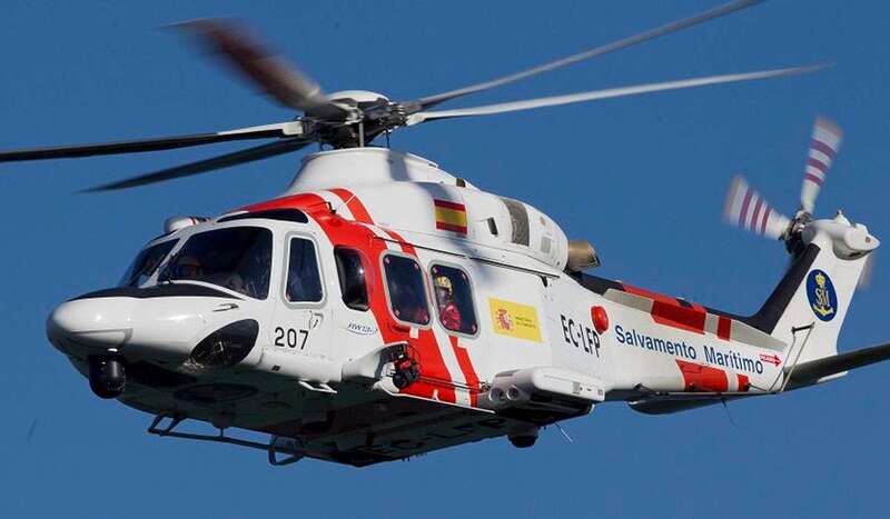 Imagen de archivo de un helicóptero de Salvamento Marítimo (Foto TA)