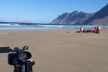 Una patera con 30 hombres, entre ellos un menor, llega a Lanzarote (Foto Acfi Press)