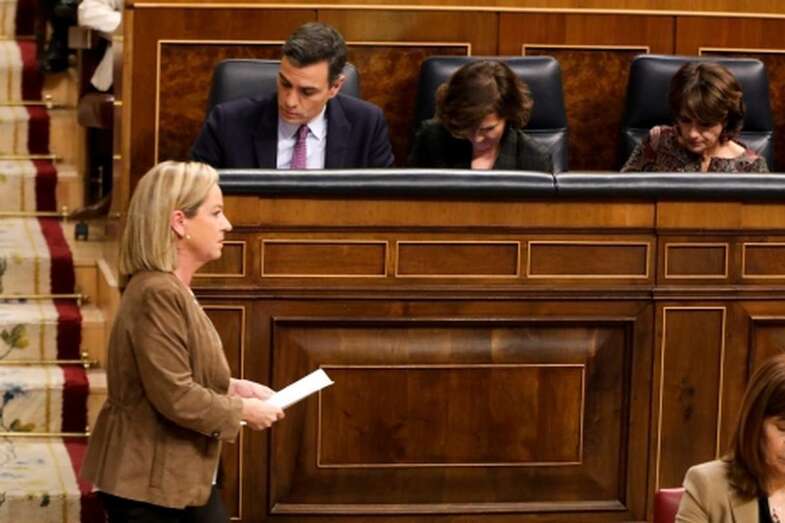 Imagen de la intervención de ayer de Ana Oramas (Foto TA)