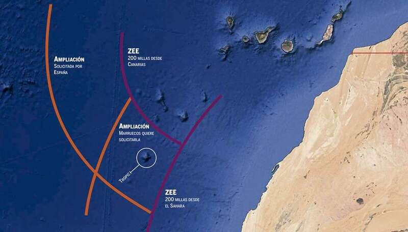 Imagen de Canarias y la costa continental de Marruecos y el Sahara Occidental (Foto EFE / NASA)