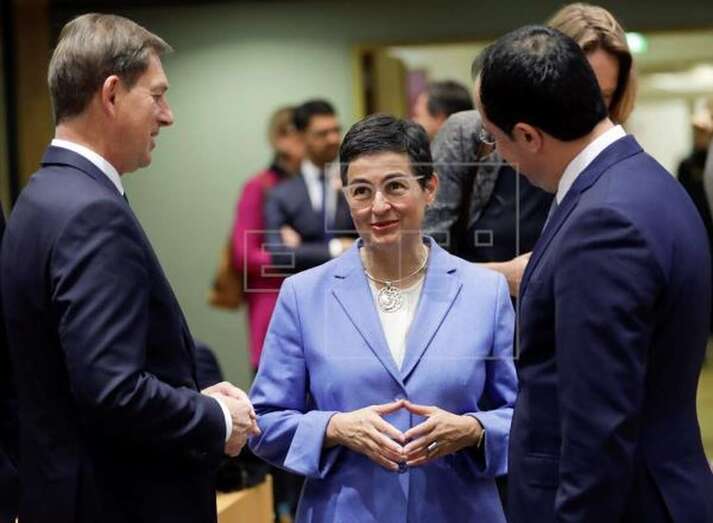 La ministra española de Asuntos Exteriores, Arancha González Laya, en una imagen de archivo en Bruselas (Foto EFE)