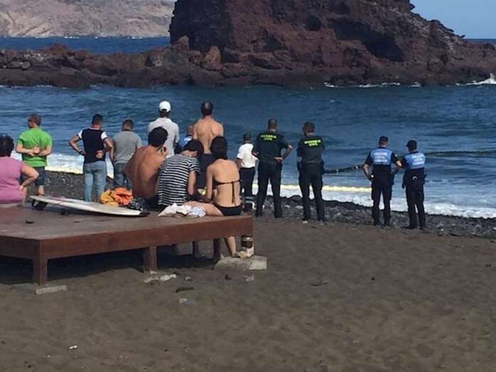 Imagen de archivo de un ahogado en una playa de Gran Canaria (Foto TA)