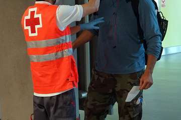 Controles de temperatura en el Aeropuerto de Gran Canaria (Foto Acfi Press)