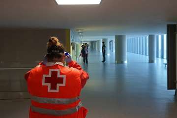 Controles de temperatura en el Aeropuerto de Gran Canaria (Foto Acfi Press)
