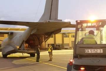 Llega a Canarias un avión militar con equipos de protección para sanitarios (Foto TA)