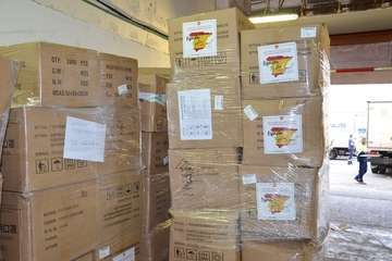 Sanidad reparte el material de protección ante el COVID-29 entre los centros sanitarios de Canarias (Foto TA)