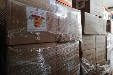 Sanidad reparte el material de protección ante el COVID-29 entre los centros sanitarios de Canarias (Foto TA)