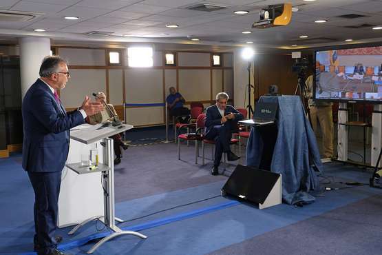 El presidente canario convoca a un pacto por la reconstrucción económica (Foto TA)