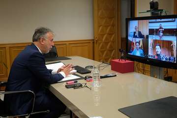 Torres traslada al G4 canario las últimas medidas para atajar la crisis sanitaria y económica (Foto TA)