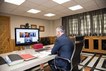Torres durante su intervención en el foro digital (Foto Acfi Press)