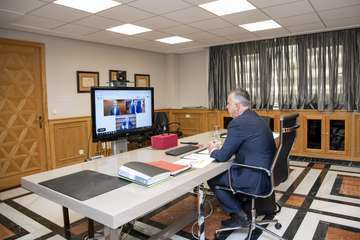 Torres durante su intervención en el foro digital (Foto Acfi Press)
