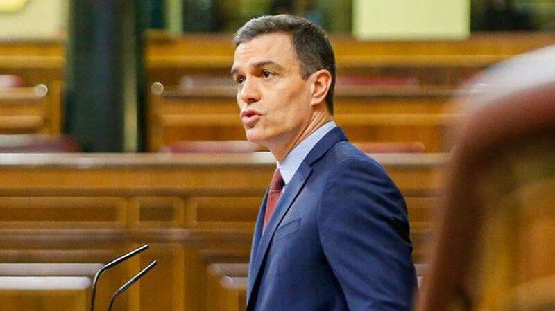El presidente del Gobierno de Canarias, Pedro Sánchez, hoy durante el debate en el Congreso de los Diputados (Foto TA)