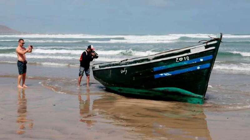 Imagen de una patera llegada a las costas canarias (Foto C7)