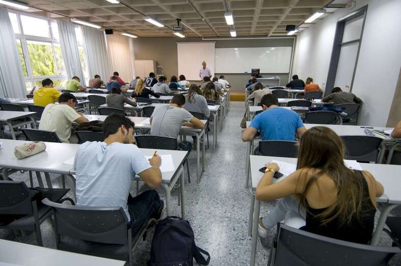 Imagen de archivo de una clase en la ULPGC (Foto TA)