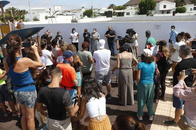 Imagen del emotivo homenaje/Crónicas de Lanzarote.