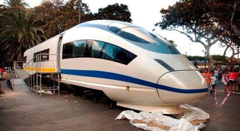 Hipotético módelo del tren a implantar en Gran Canaria/TA.