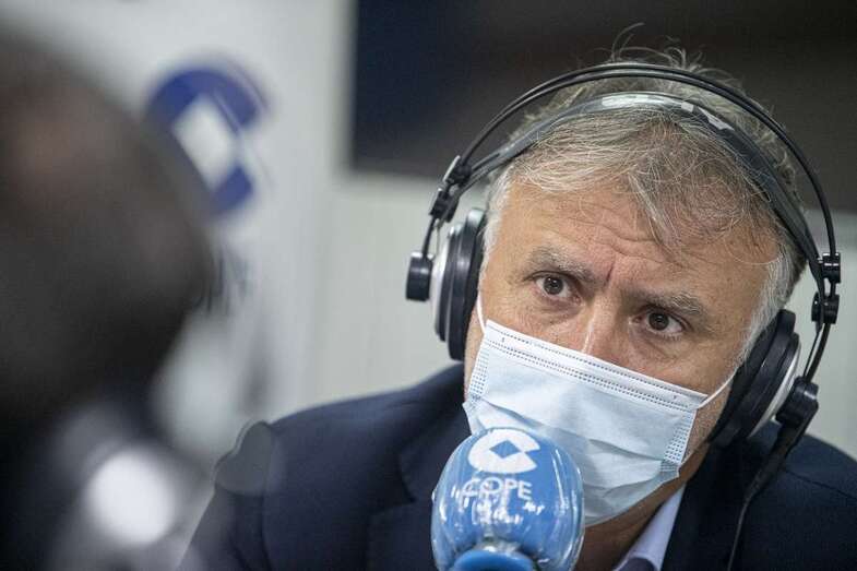 El presidente de Canarias, en los estudios de Cope Las Palmas/Acfi Press.