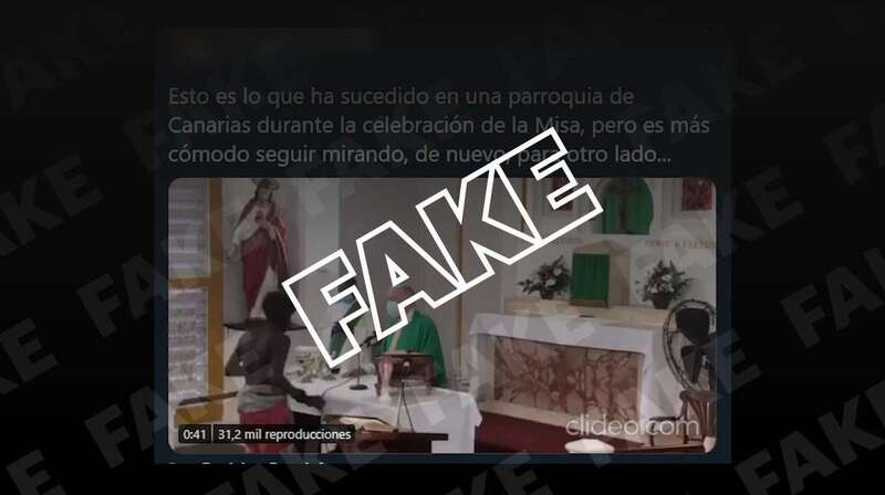 Video de un atraco en una parroquia de Guyana que se ha divulgado como si hubiese ocurrido en Canarias/TA.