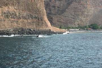 Derrumbe en un acantilado costero de La Gomera/TA.