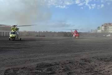 Derrumbe en un acantilado costero de La Gomera/TA.
