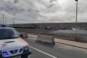 Derrumbe en un acantilado costero de La Gomera/TA.