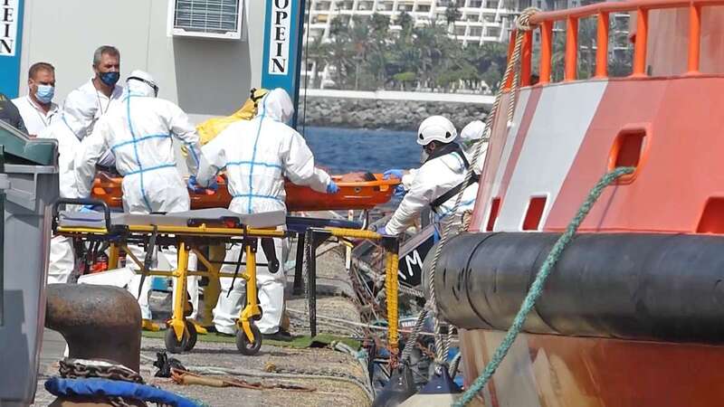 Imagen de archivo de la llegada de una embarcación de Salvamento Marítimo a Arguineguín/EFE.