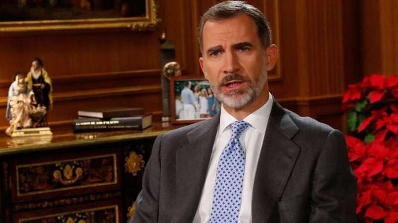El Rey Felipe VI en un momento de su discurso/TA.