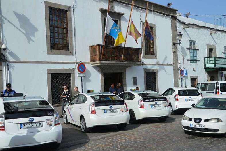 Imagen de archivo de taxis de Telde (Foto TA)