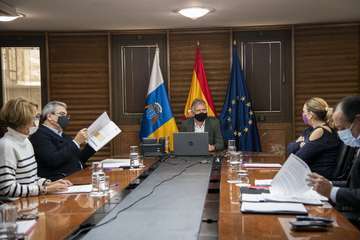 Reunión del Consejo de Gobierno de Canarias de este jueves 7 de enero de 2021/Acfi Press.