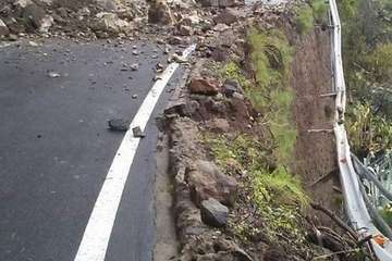 El paso de la tormenta Filomena por Canarias ha dejado en los últimos días numerosas incidencias, principalmente, en las carreteras/TA.