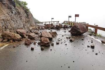 El paso de la tormenta Filomena por Canarias ha dejado en los últimos días numerosas incidencias, principalmente, en las carreteras/TA.