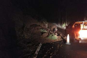 El paso de la tormenta Filomena por Canarias ha dejado en los últimos días numerosas incidencias, principalmente, en las carreteras/TA.