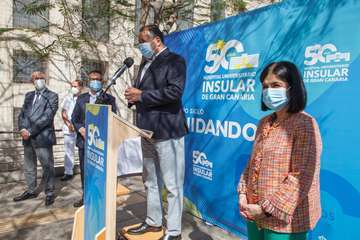 La ministra de Sanidad visita el Hospital Universitario Insular de Gran Canaria/Acfi Press.