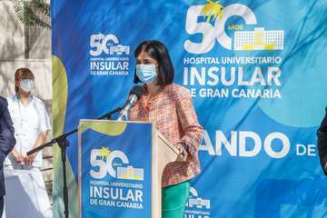 La ministra de Sanidad visita el Hospital Universitario Insular de Gran Canaria/Acfi Press.