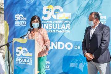 La ministra de Sanidad visita el Hospital Universitario Insular de Gran Canaria/Acfi Press.
