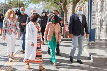La ministra de Sanidad visita el Hospital Universitario Insular de Gran Canaria/Acfi Press.