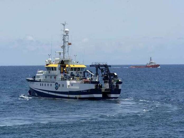 El buque del Instituto Español de Oceanografía Ángeles Alvariño/EFE.