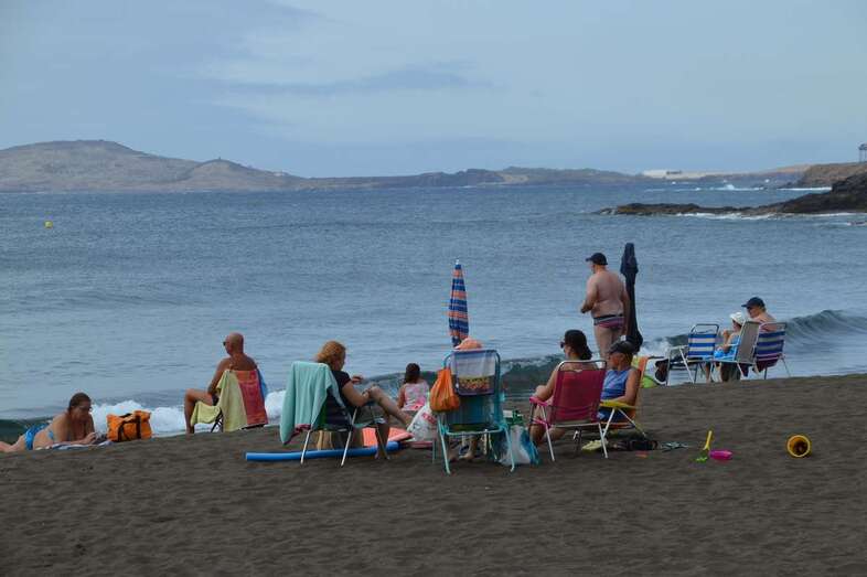 Imagen de la playa de Melenara este martes/TA.