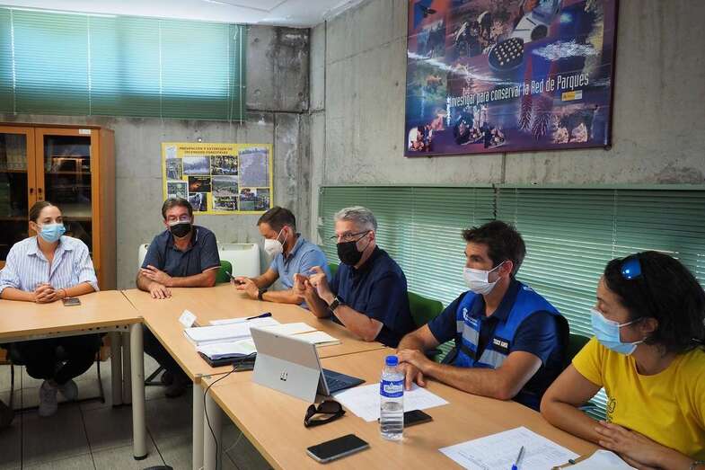 Rueda de prensa para informar del incendio/TA.