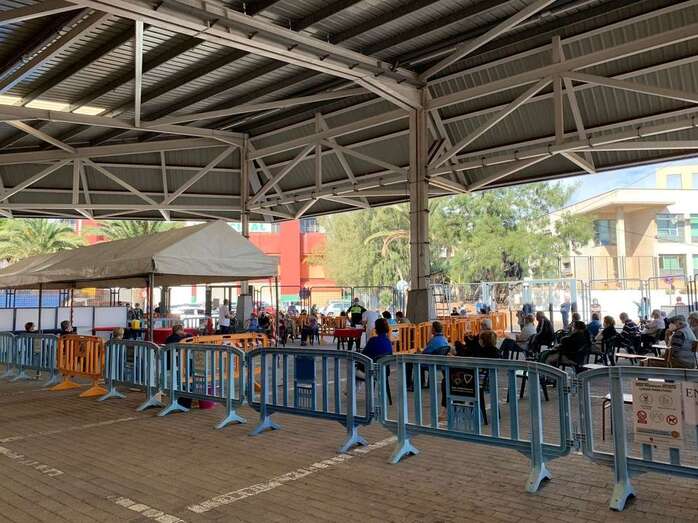 Imagen de archivo del punto de vacunación habilitado en el Área Polivalente de Narea / TA