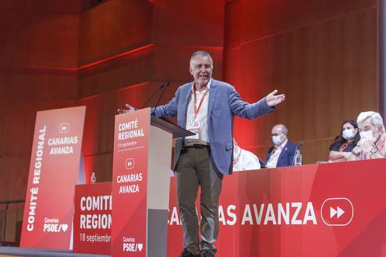 Ángel Víctor Torres anuncia su candidatura a la reelección como secretario general del PSOE canario/Acfi Press.