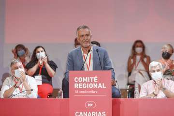Ángel Víctor Torres anuncia su candidatura a la reelección como secretario general del PSOE canario/Acfi Press.