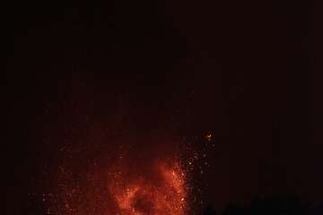 Erupción volcánica en La Palma, jornada del 22 de septiembre de 2021/Acfi Press.