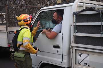 Erupción volcánica en La Palma, jornada del 22 de septiembre de 2021/Acfi Press.